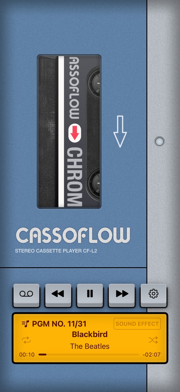 CassoFlow 蓝色 CF-L2 播放器皮肤